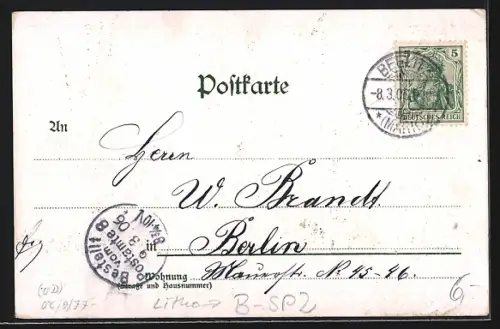 AK Berlin-Spandau, Flusspartie im Ort