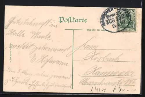 AK Cröllwitz, Gasthaus Krug zum grünen Kranze