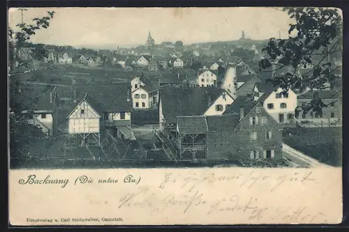 AK Backnang, Blick auf die untere Au
