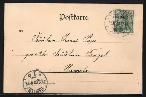 AK Halberstadt, Strassenpartie am Dom-Gymnasium