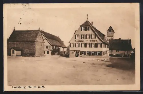 AK Lossburg, Blick auf Gasthaus zum Bären