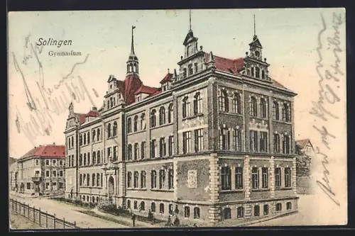 AK Solingen, Gesamtansicht des Gymnasiums