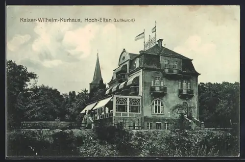 AK Hoch-Elten, Partie am Kaiser-Wilhelm-Kurhaus, Bes. Wilhelm Backes