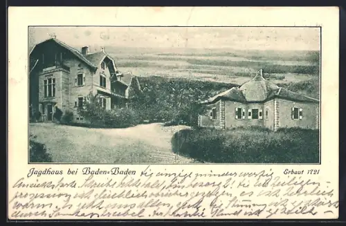 AK Baden-Baden, Hotel Jagdhaus von Herbert Zink