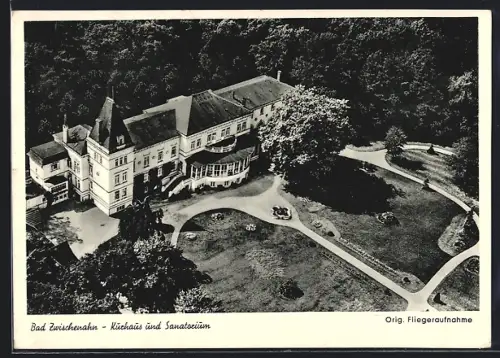 AK Bad Zwischenahn, Kurhaus und Sanatorium, Fliegeraufnahme