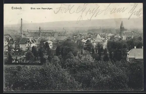 AK Einbeck, Blick vom Hasenjäger, Ortsansicht