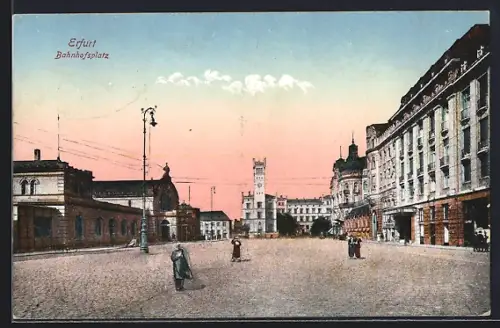 AK Erfurt, Partie am Bahnhofsplatz