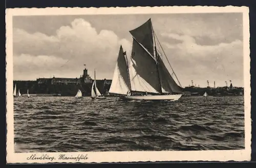 AK Flensburg, Blick zur Marineschule Mürwik