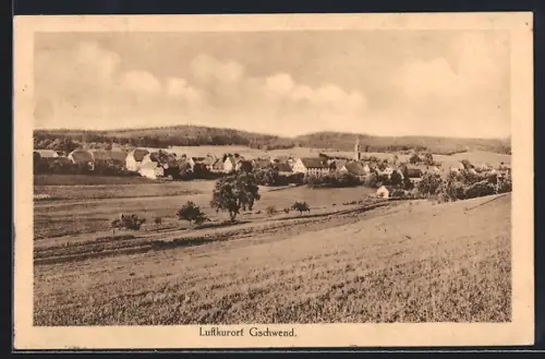 AK Gschwend / Württ., Gesamtansicht aus der Ferne