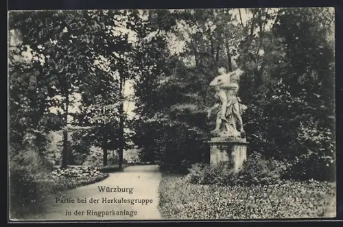 AK Würzburg, Herkulesgruppe in der Ringparkanlage