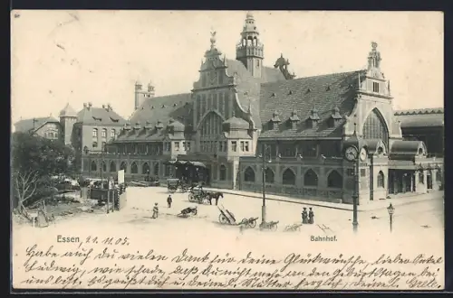 AK Essen / Ruhr, Bahnhof