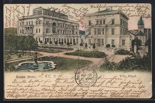 AK Essen /Ruhr, Villa Hügel