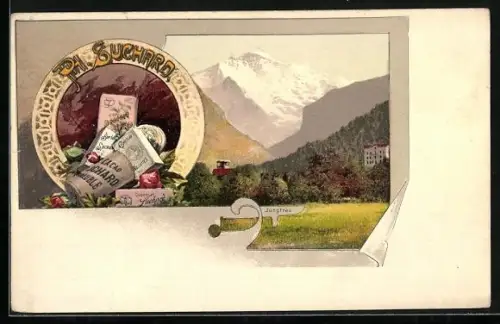 AK Chocolat Suchard, Blick auf Jungfrau