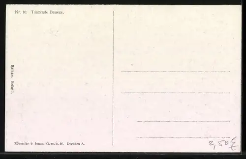 AK Tanzendes Bauernquartett