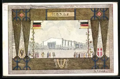 AK Wien, 10. Sängerbundesfest 1928, Sängerhalle