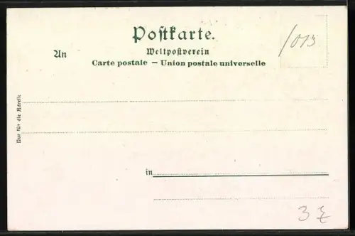 Lithographie R.I.P. Zur Erinnerung an den Trauertag der kath. Christenheit, Petersplatz mit Dom