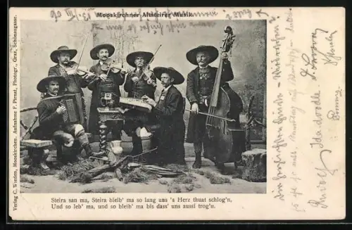 AK Mooskirchen, Mooskirchner Altsteirer Musikikanten mit Kontrabass, Zitter, Akkordeon