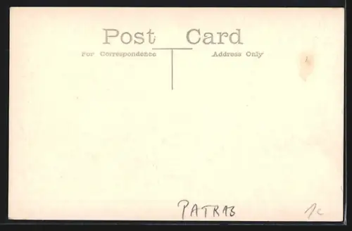 AK Patras, Festung, Gebäudeansicht mit Besuchern