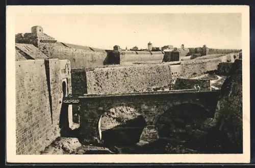 AK Rodi, Porta Sant` Atanasio e mura d`Inghilterra, Stadtmauer mit Tor