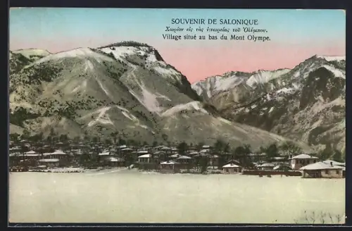AK Salonique, Village situé au bas du Mont Olympe