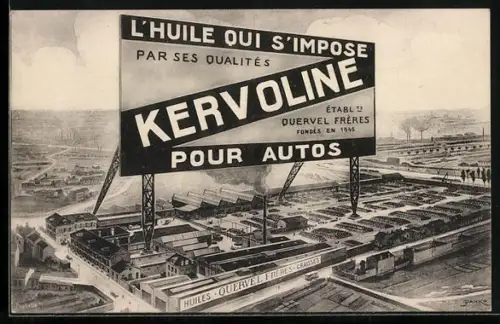 AK Aubervilliers, Huiles Kervoline, Quervel Frères