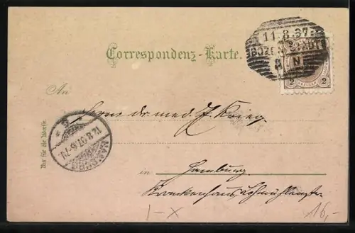 Lithographie Bozen, Pfarrkirche, Ortsansicht vom Calvarienberg