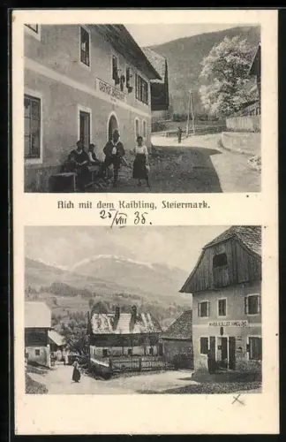 AK Aich /Steiermark, Gasthof Bärenwirt, Handlung Maria Köller