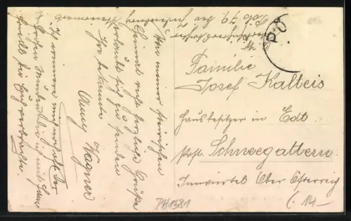 AK Pöls /Obersteiermark, Cellulos & Papierfabrik mit Schornstein
