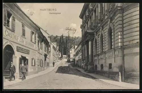 AK Hartberg, Gasthof zum Brandhof, Herrengasse