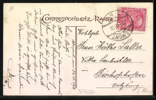 AK Admont, Oberer Markt mit Geschäften