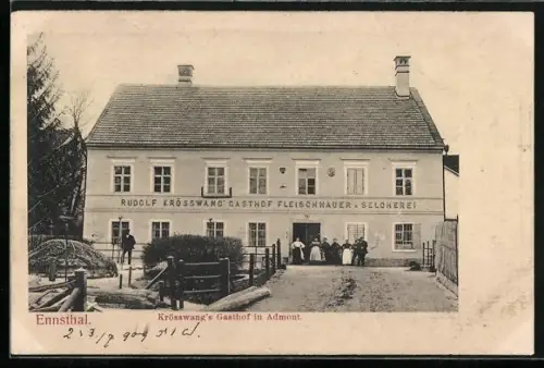 AK Admont, Gasthof von Rudolf Krösswang