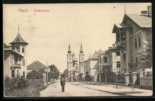 AK Villach, Villen in der Peranstrasse