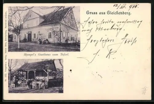 AK Gleichenberg, Stangels Gasthaus zum Taferl