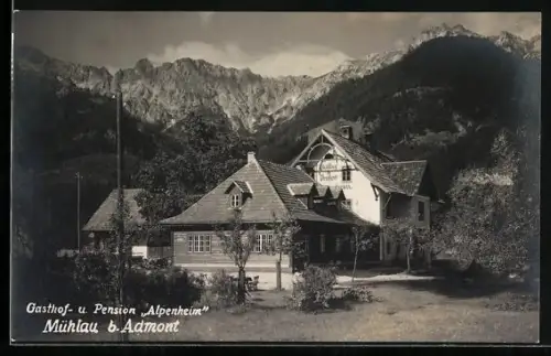 AK Admont, Mühlau, Gasthof & Pension Alpenheim
