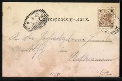 AK Liezen, Villa Dumba, Ortsansicht mit dem Grimming