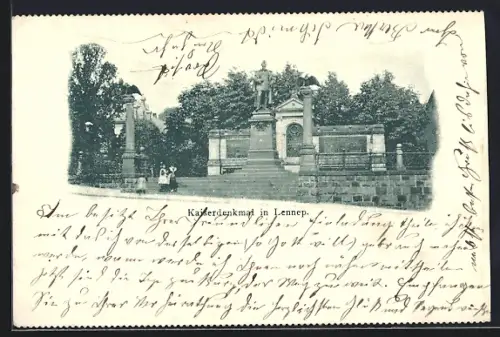 AK Lennep, Kaiserdenkmal