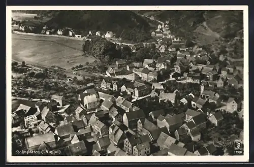AK Hahnstätten /Nassau, Teilansicht, Fliegeraufnahme