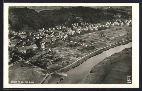 AK Steeden an der Lahn, Teilansicht mit Bäumen