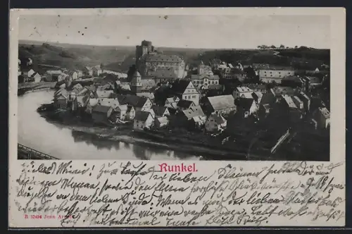 AK Runkel, Teilansicht mit Schloss