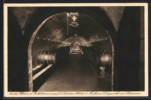 AK Eltville, Langwerther Hof, Weinlagerung