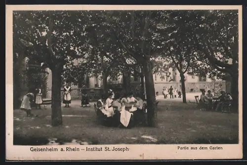 AK Geisenheim a. Rhein, Institut St. Joseph, Garten