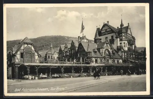 AK Bad Assmannshausen, Zur Krone, Aussenansicht
