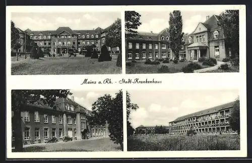 AK Mainz a. Rh., Stadt-Krankenhaus, Mehrfachansicht