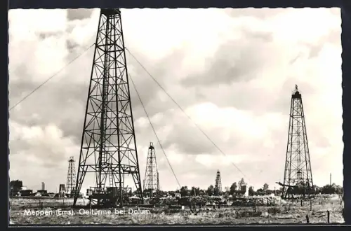AK Meppen /Ems, Öltürme bei Dalum