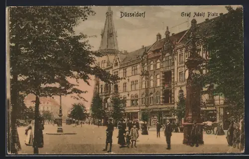 AK Düsseldorf, Graf Adolf Platz