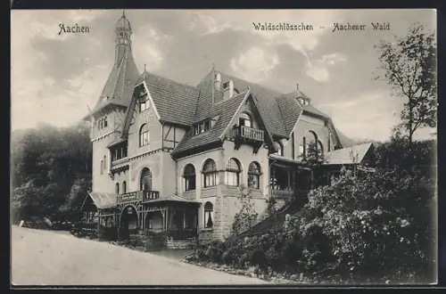 AK Aachen, Gasthaus Waldschlösschen im Aachener Wald