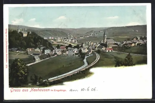 AK Neuhausen / Erzgebirge, Gesamtansicht