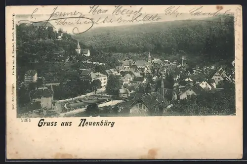 AK Neuenbürg / Württ., Ortsansicht