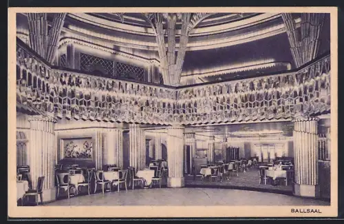 AK Berlin-Tiergarten, Haus Vaterland, Ballsaal, Innenansicht