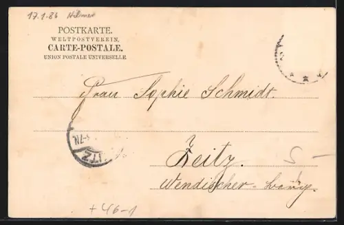 AK Weimar / Thüringen, Blick auf das Museum mit umliegenden Gebäuden